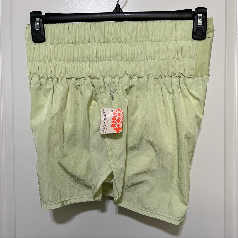 FP Movement Women’s The Way Home High Rise Shorts, Mint Green